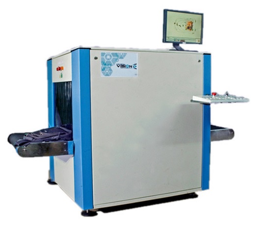 Dual energy X-ray baggage scanner